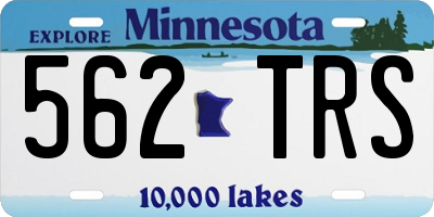 MN license plate 562TRS