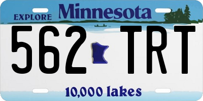 MN license plate 562TRT