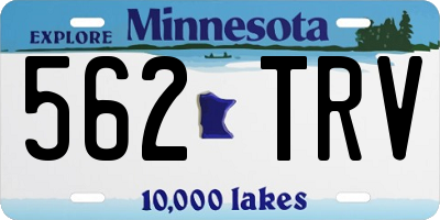MN license plate 562TRV