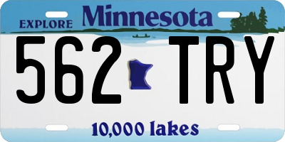 MN license plate 562TRY