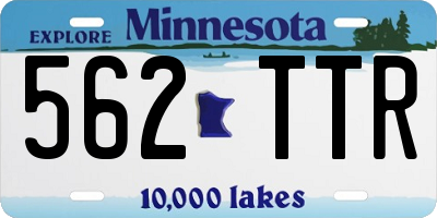 MN license plate 562TTR