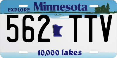 MN license plate 562TTV