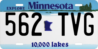 MN license plate 562TVG