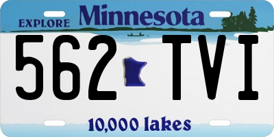 MN license plate 562TVI