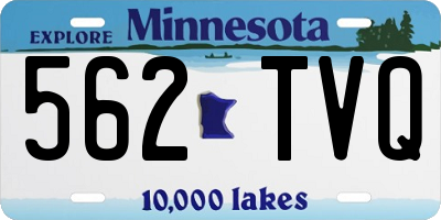 MN license plate 562TVQ