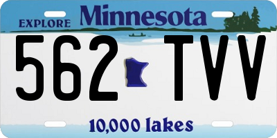 MN license plate 562TVV