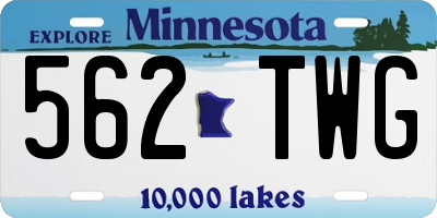 MN license plate 562TWG