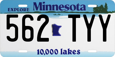 MN license plate 562TYY