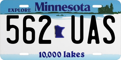 MN license plate 562UAS