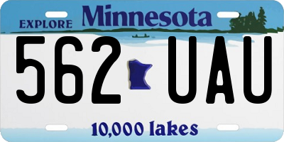 MN license plate 562UAU