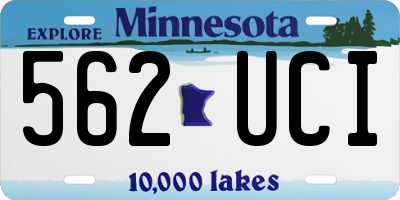 MN license plate 562UCI