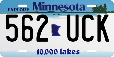 MN license plate 562UCK