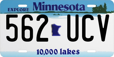 MN license plate 562UCV