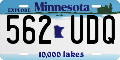 MN license plate 562UDQ