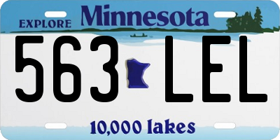 MN license plate 563LEL