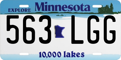 MN license plate 563LGG