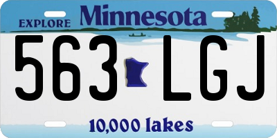 MN license plate 563LGJ