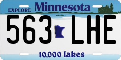MN license plate 563LHE