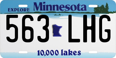 MN license plate 563LHG
