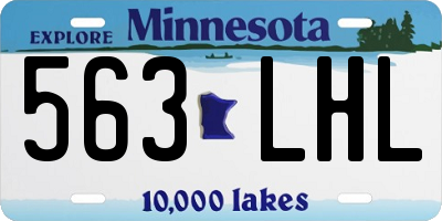 MN license plate 563LHL