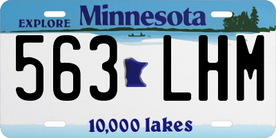 MN license plate 563LHM