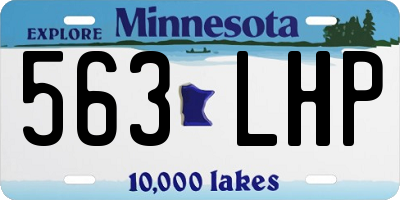 MN license plate 563LHP