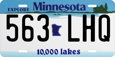 MN license plate 563LHQ