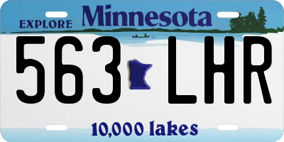 MN license plate 563LHR