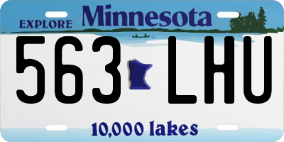 MN license plate 563LHU