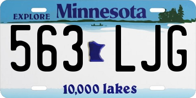 MN license plate 563LJG