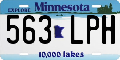 MN license plate 563LPH
