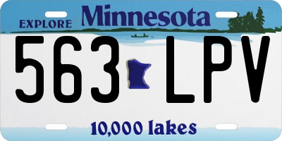MN license plate 563LPV