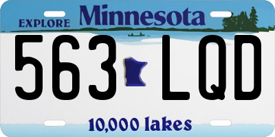 MN license plate 563LQD