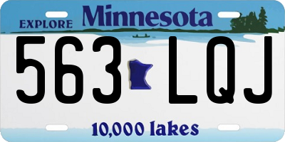 MN license plate 563LQJ