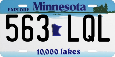 MN license plate 563LQL