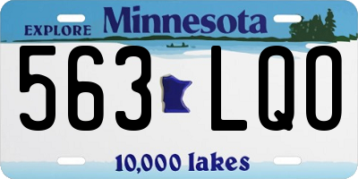 MN license plate 563LQO