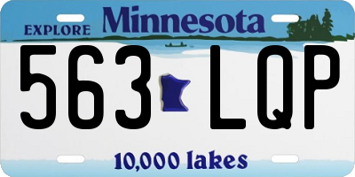 MN license plate 563LQP