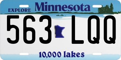 MN license plate 563LQQ