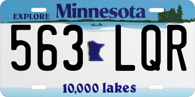 MN license plate 563LQR
