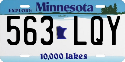 MN license plate 563LQY