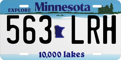 MN license plate 563LRH