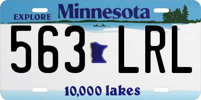 MN license plate 563LRL