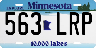 MN license plate 563LRP