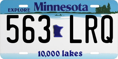 MN license plate 563LRQ