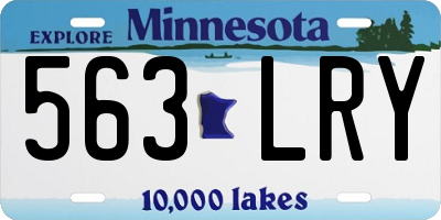 MN license plate 563LRY