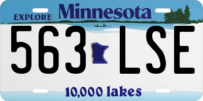 MN license plate 563LSE