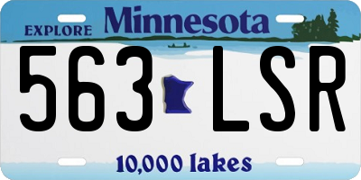 MN license plate 563LSR