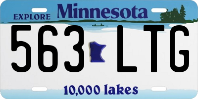 MN license plate 563LTG