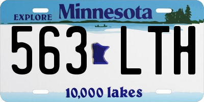 MN license plate 563LTH