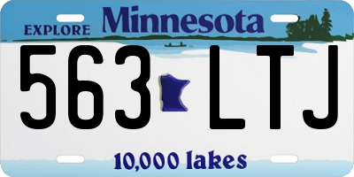 MN license plate 563LTJ